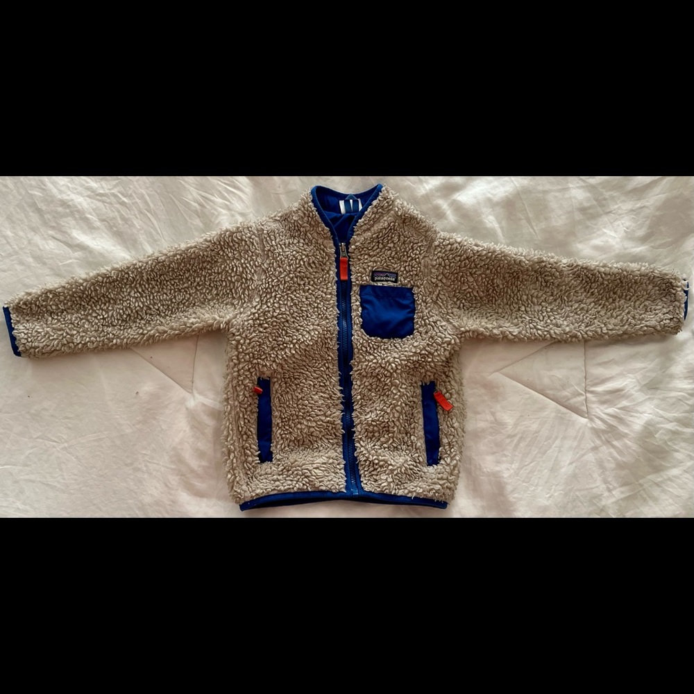 RARE EUC Patagonia Retro-X kids 5T lined Sherpa Fleece Jacket